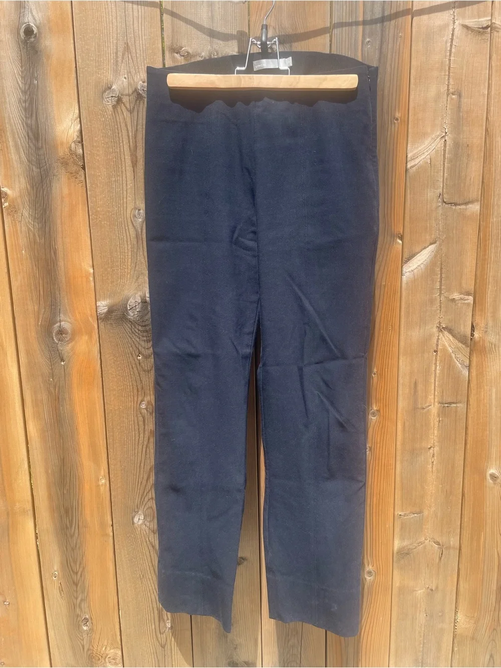 Vince Navy Ankle Cropped Pants - Picture 3 of 6